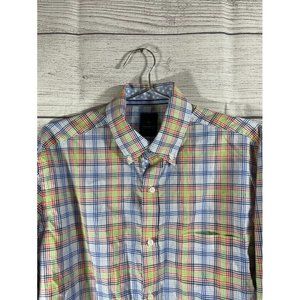 Tailorbyrd Collection Men's L Multicolor Plaid Long Sleeve Button Down Shirt